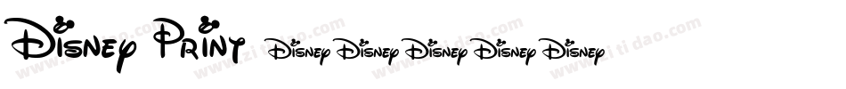 Disney Print字体转换